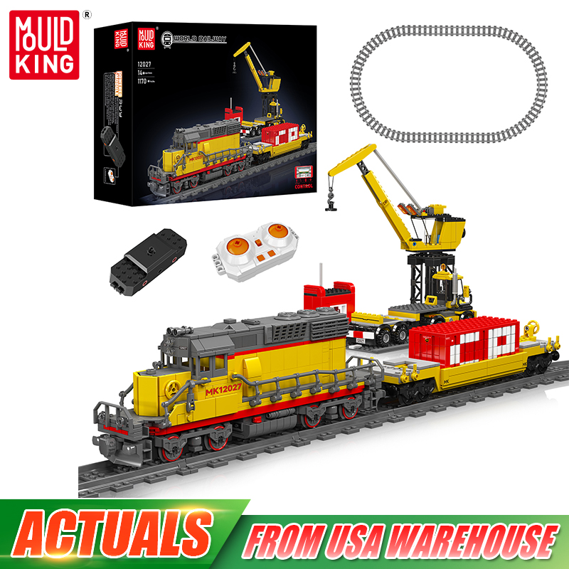 Lego Set Technic - ตัวต่อ Mould King 12027 รถไฟเทคนิค ชุดตัวต่อรถจักรดีเซล