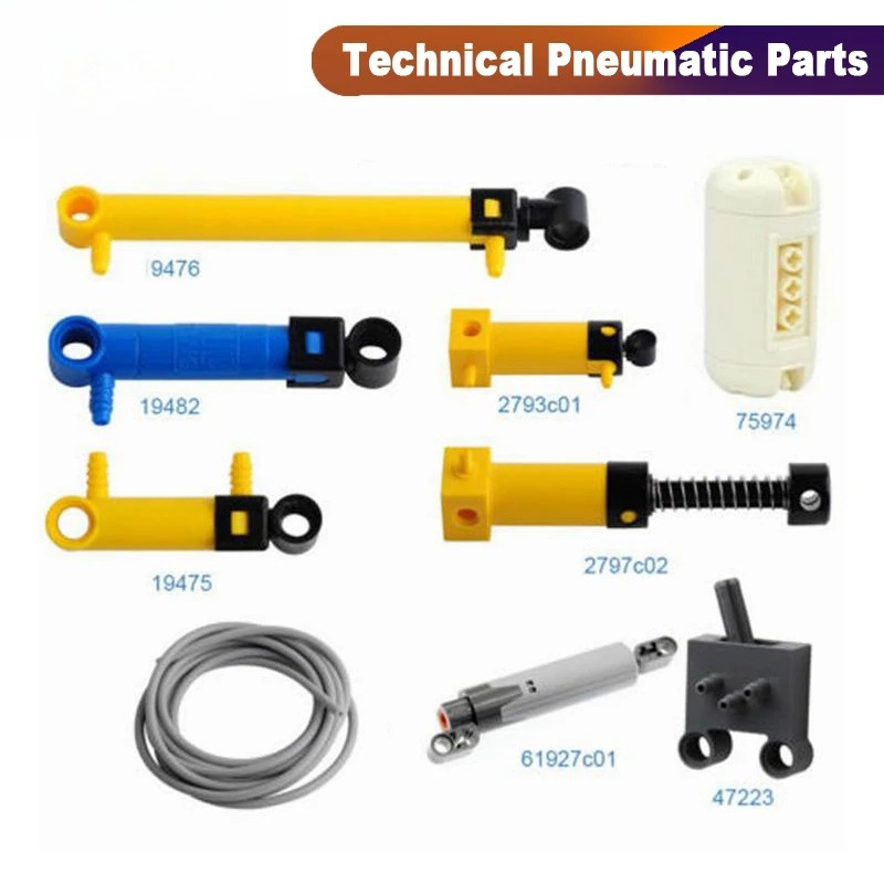 Lego Set Technic - ชุดชิ้นส่วนนิวแมติกเทคนิค MOC 9 ชิ้น ชุดปั๊มลม ถัง