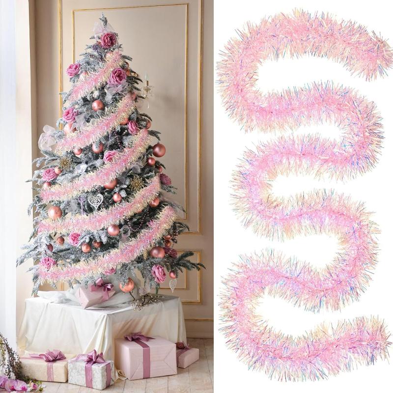 1/3/5 ชิ้น สายรุ้งคริสต์มาสสีช - Tinsel Garland Decoration บทวิจารณ์และราคา