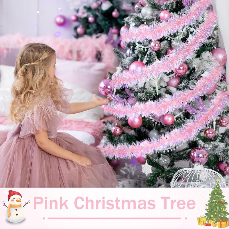 1/3/5 ชิ้น สายรุ้งคริสต์มาสสีช - Tinsel Garland Decoration บทวิจารณ์และราคา