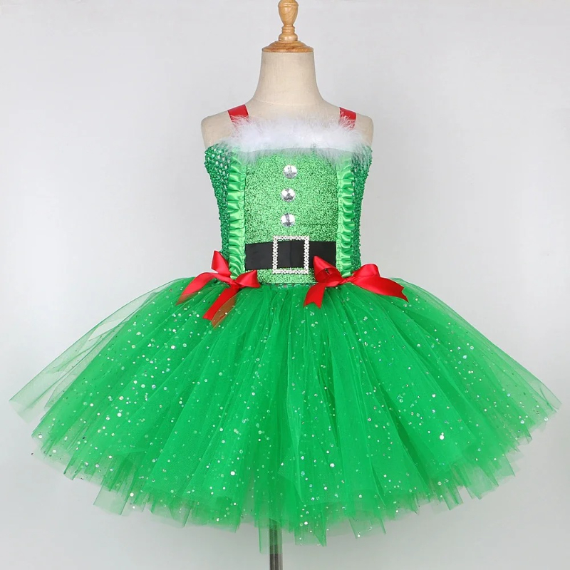 ชุดเดรสกระโปรงบัลเลต์เด็กผู้หญ - Elf Costume Christmas บทวิจารณ์และราคา