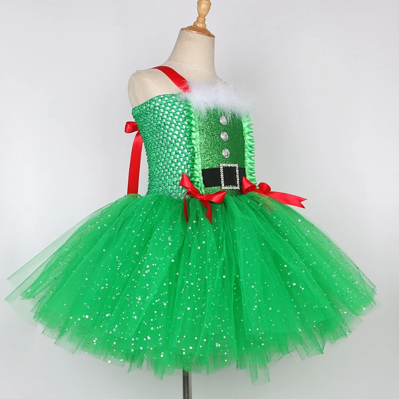 ชุดเดรสกระโปรงบัลเลต์เด็กผู้หญ - Elf Costume Christmas บทวิจารณ์และราคา