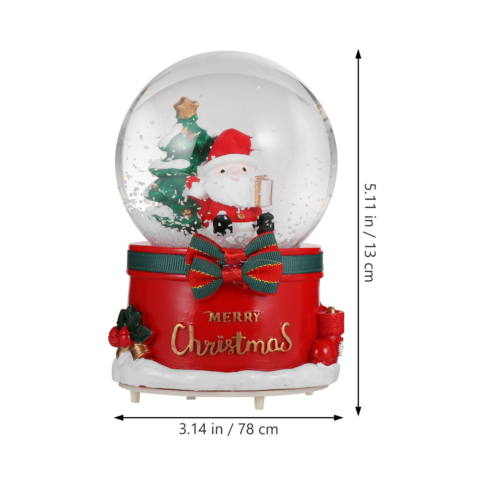กล่องดนตรีลูกโลกซานตาคลอสสำหรั - Snow Globe Musical บทวิจารณ์และราคา