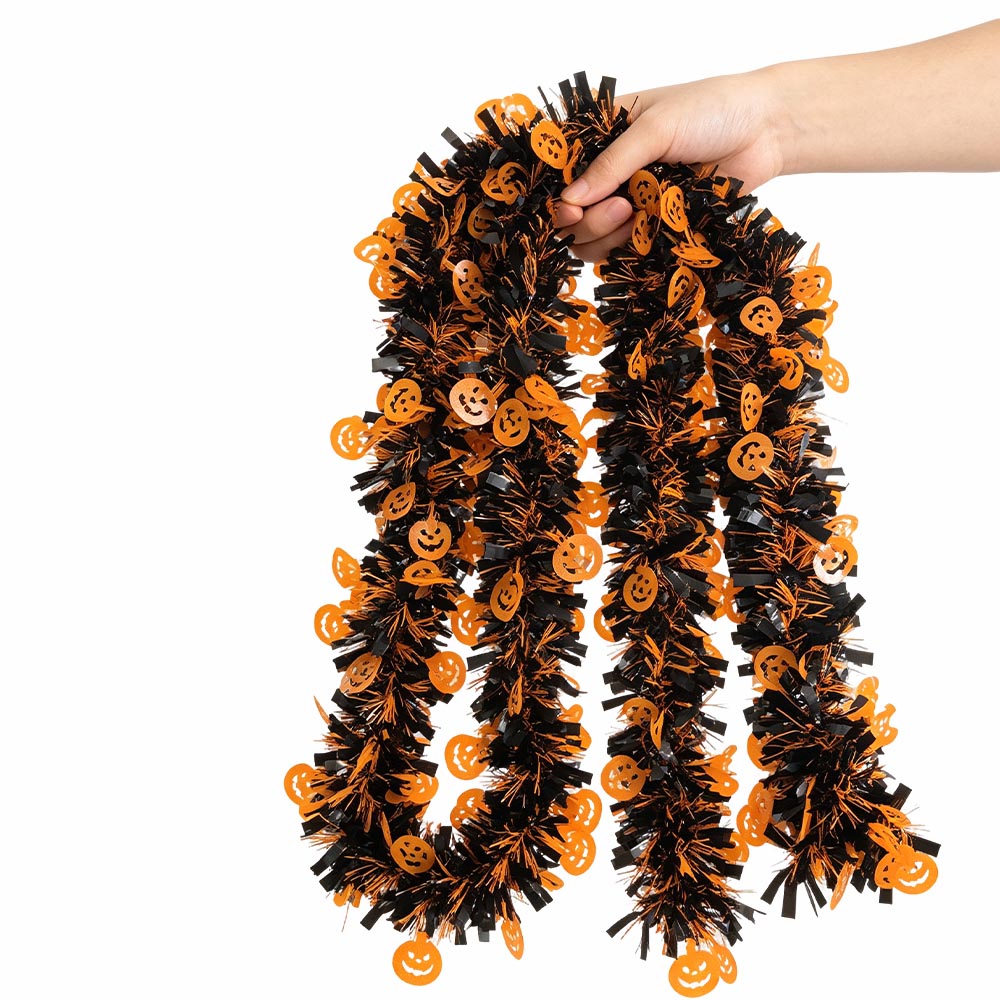 ม่านฟอยล์ฮาโลวีนพร้อมพู่ประดับ - Tinsel Garland Decoration บทวิจารณ์และราคา
