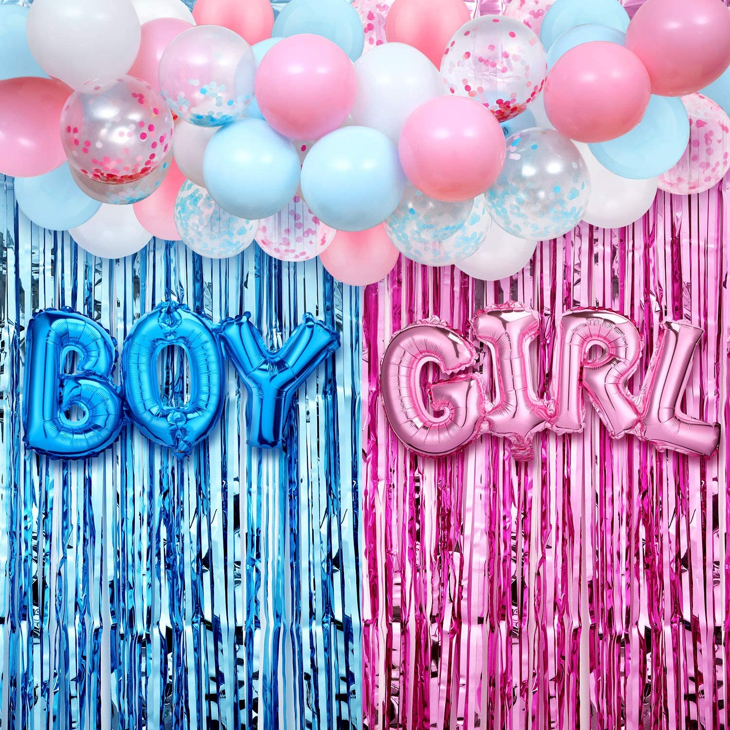 35PCS เพศเปิดเผยตกแต่ง Boy หรื - Tinsel Garland Decoration บทวิจารณ์และราคา