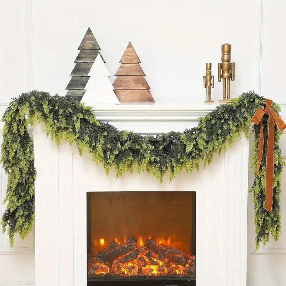 พวงมาลัยต้นสนนอร์ฟอล์กเทียมขนา - Christmas Wreath Fake บทวิจารณ์และราคา