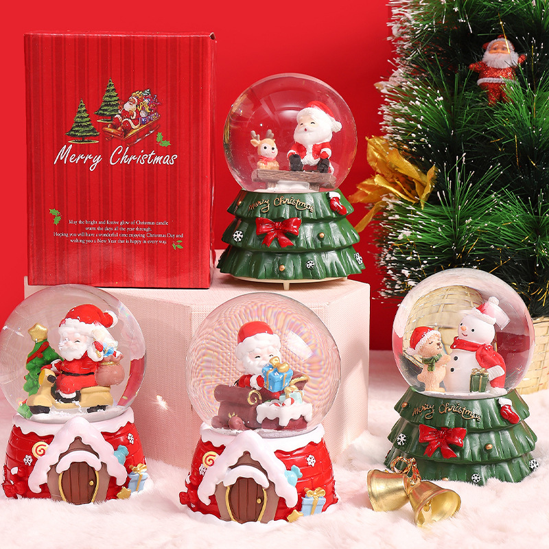 ลูกโลกหิมะคริสต์มาสพร้อมไฟ LED - Snow Globe Musical บทวิจารณ์และราคา