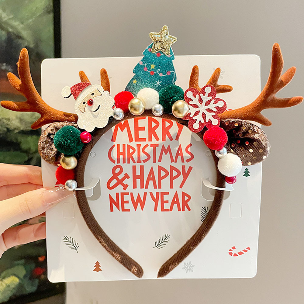 ที่คาดผมกำมะหยี่น่ารัก ที่คาดผ - Reindeer Antlers Headband บทวิจารณ์และราคา