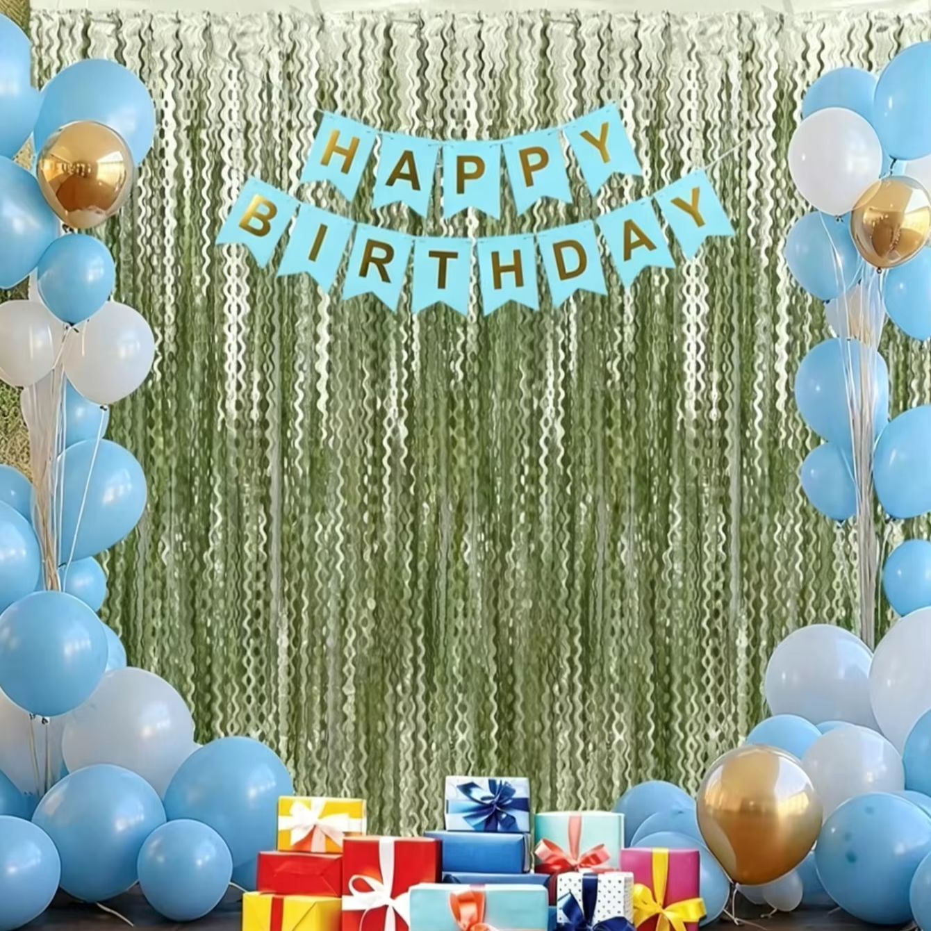 ม่านฟอยล์สีเขียวเซจแบบหยัก 2 ช - Tinsel Garland Decoration บทวิจารณ์และราคา