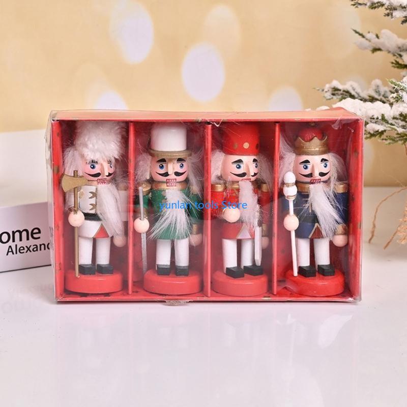 50lb 4pcs ไม้ Nutcracker King  - Nutcracker Figurine บทวิจารณ์และราคา