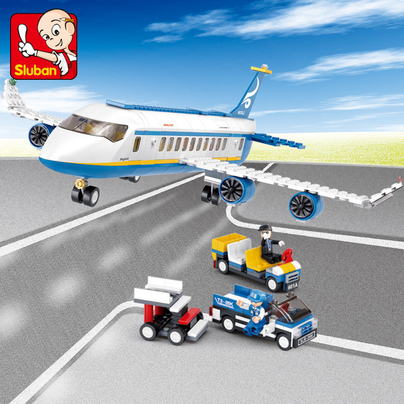 SLUBAN Cityการบินสนามบินเครื่อ - Lego Set Creator บทวิจารณ์และราคา