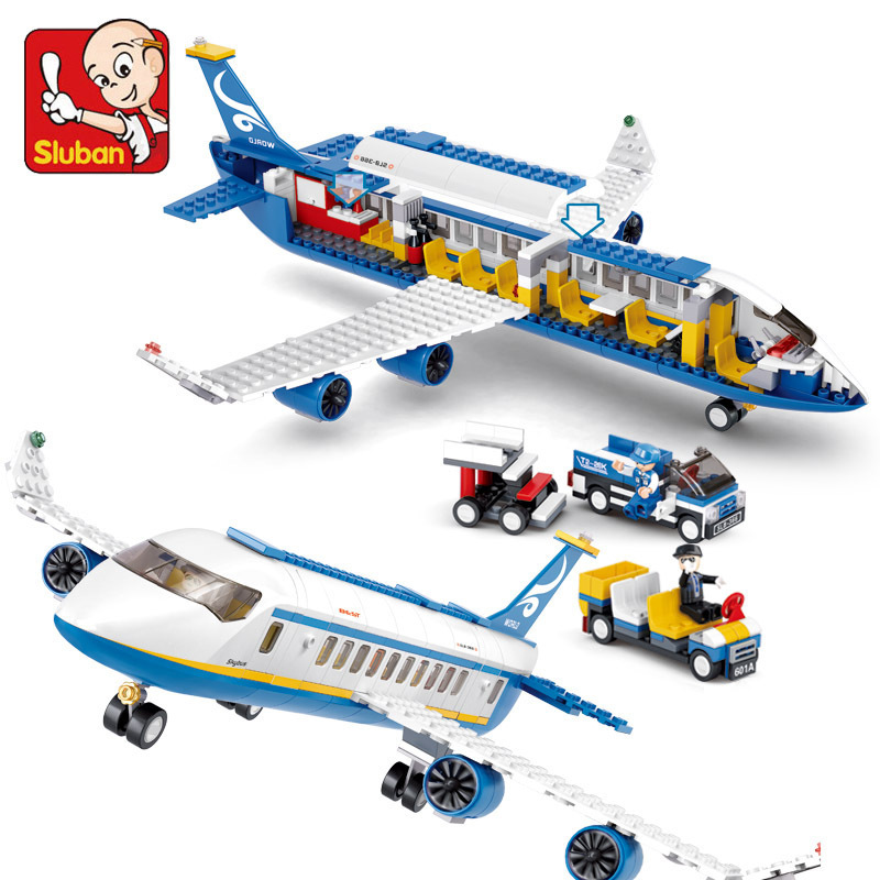 SLUBAN Cityการบินสนามบินเครื่อ - Lego Set Creator บทวิจารณ์และราคา