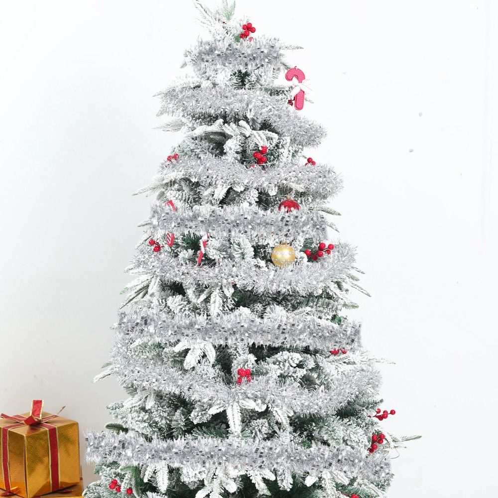ริบบิ้นตกแต่งคริสต์มาส 2 เมตร/ - Tinsel Garland Decoration บทวิจารณ์และราคา